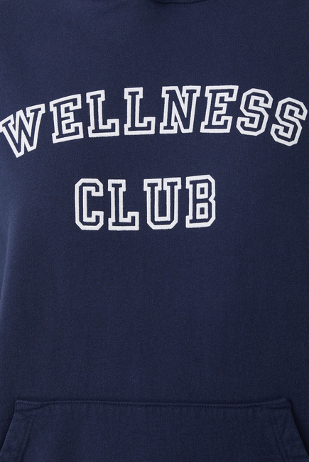 Wellness Club Flocked Hoodie